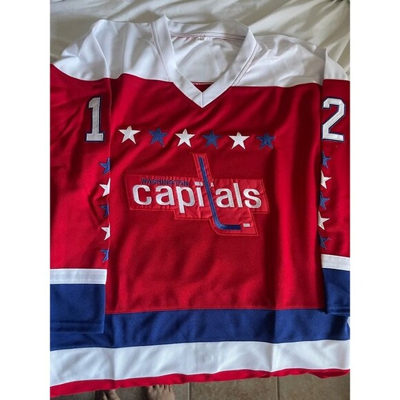 Washington Capitals Peter Bondra #12 Jersey Retro Throwback...